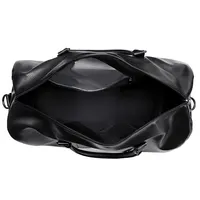 Retro New Short Trip Bag Large Capacity Sports Motorcycle Training Pu Waterproof Leisure Fitness Bag - Image 6