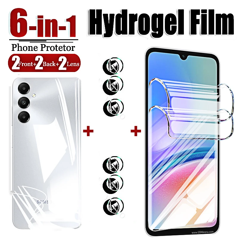 Front Back Hydrogel Film for Samsung Galaxy A15 A05 A05S Screen Protector  Film Tempered Glass A15 A05s Camera Lens Soft Glass