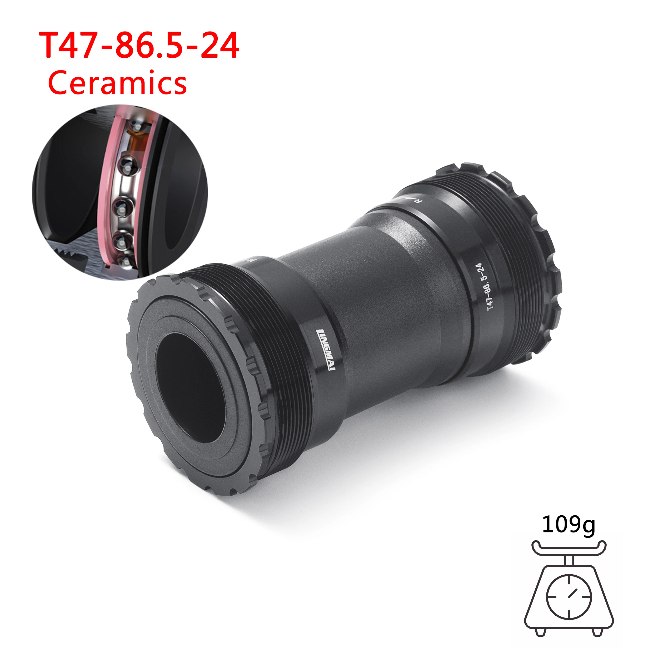 Keramik Lager Tretlager Mit Gewinde Bb Bsa 68/73mm Für 22mm 24mm Mtb Rennrad Kur