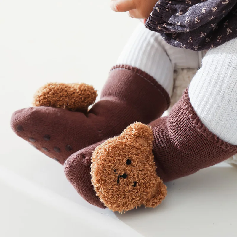 

Baby Socks Slipper Socks Kids Newborn Warm Thick Grip Socks Cosy Winter Christmas Socks