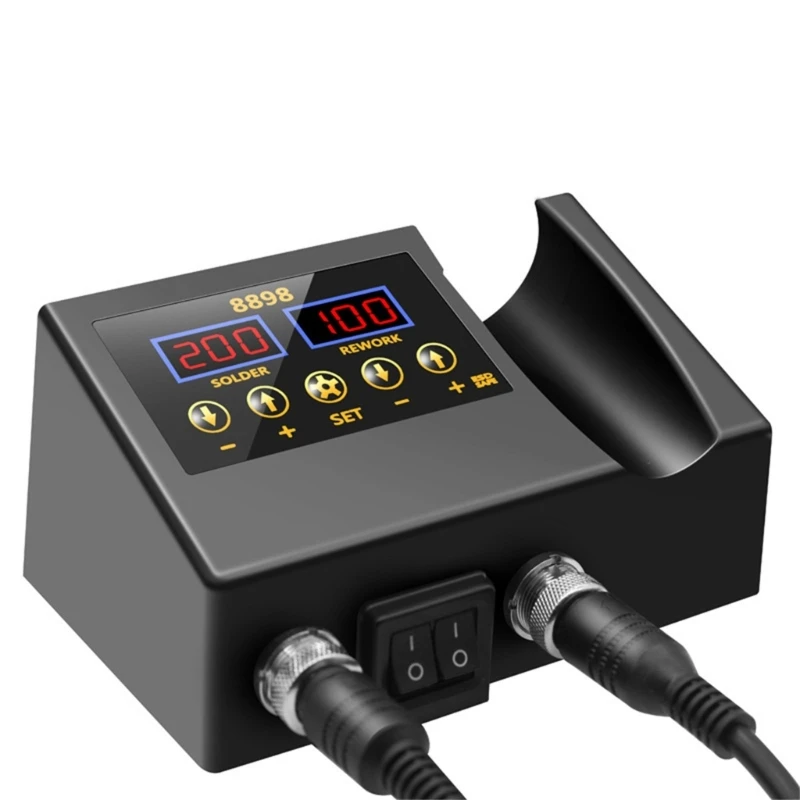 G6DA Hot Air Rework Soldering Station With Heat Guns Set Temperature LED Screen Display For Electronics Repair Accessories 5