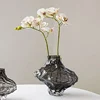 Nordic Glass Vase Flower Pot Garden Desk Luxury Table Acrylic Vase Transparent Plant Modern Small Floreros Office Decoration 3