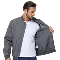 Men's Lightweight Windbreaker Jacket Causal Fashion Stylish BaseBall Coat with Side Inner Pocket for Work Golf Fishing 3