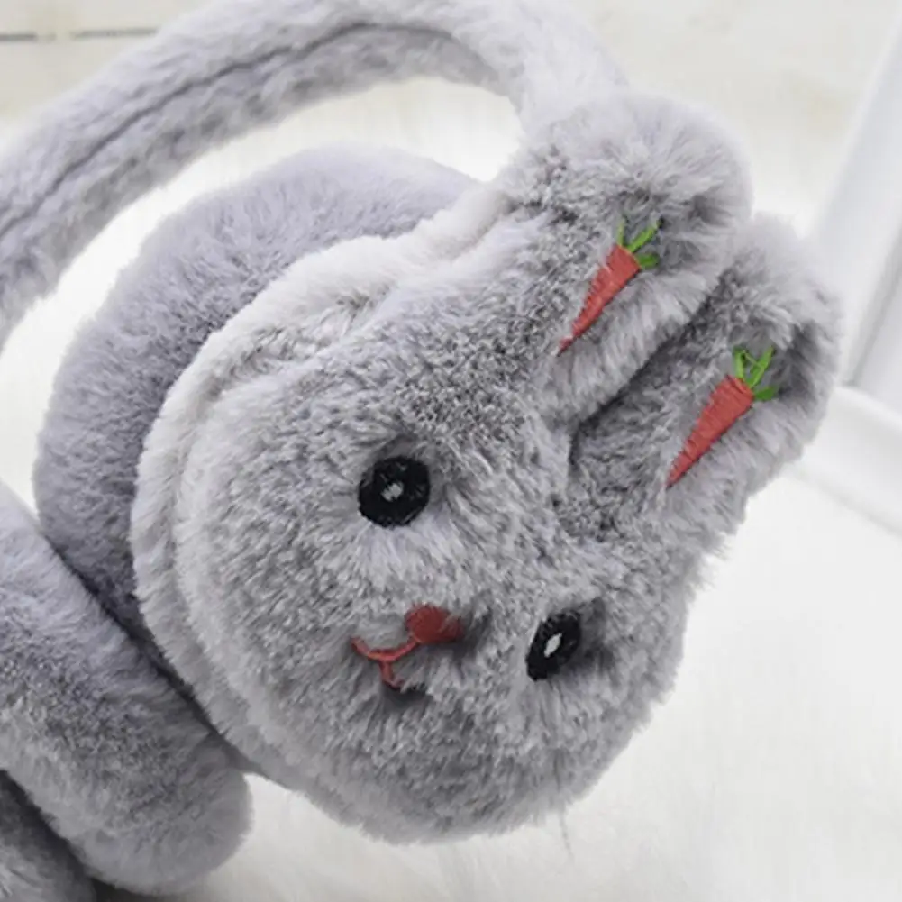 Winter Cute Rabbit Shape Earmuffs Girls Cute Ear Protection Warm Earmuffs Outdoor Ear Warmer Soft Earflap Furry Covers 귀마개