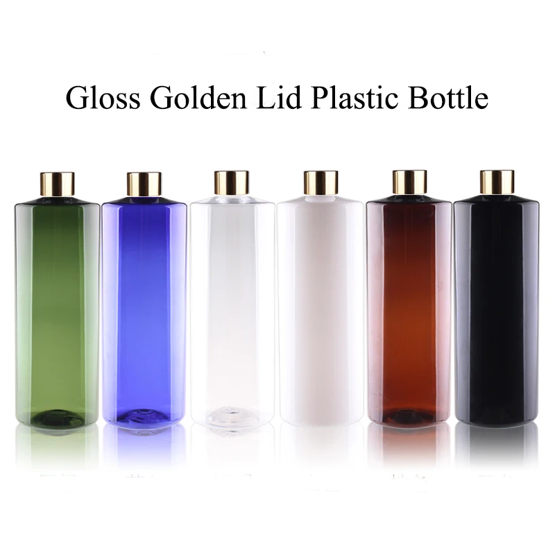 20pcs 100ML 120ML 200ML 빈 플라스틱 병 알루미늄 뚜껑 500ML 플랩 뚜껑 리필 용 병 화장품 용기 JX141-20