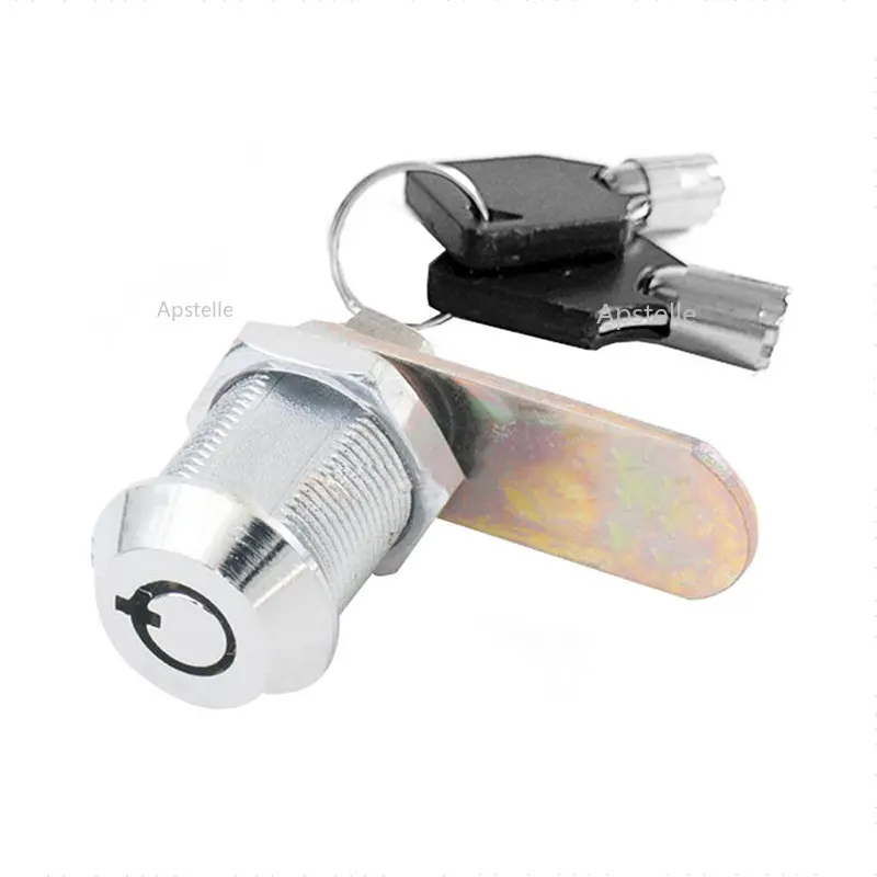 

Silver Cylinder Industrial Lock Universal For Vending Machine Equipment Lock Switch Control Cabinet Lock