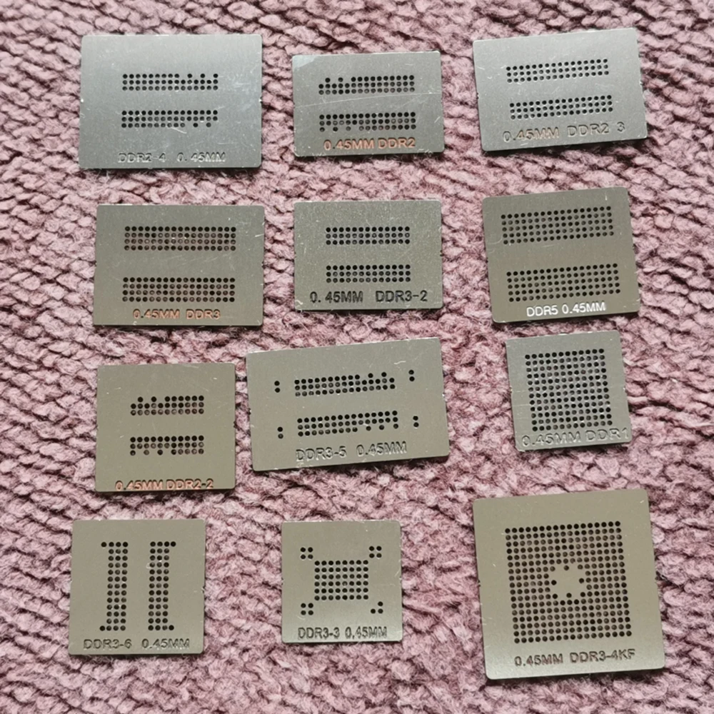 12piece/lot DDR DDR2 DDR3 DDR5 Memory Stencil Directly Heated