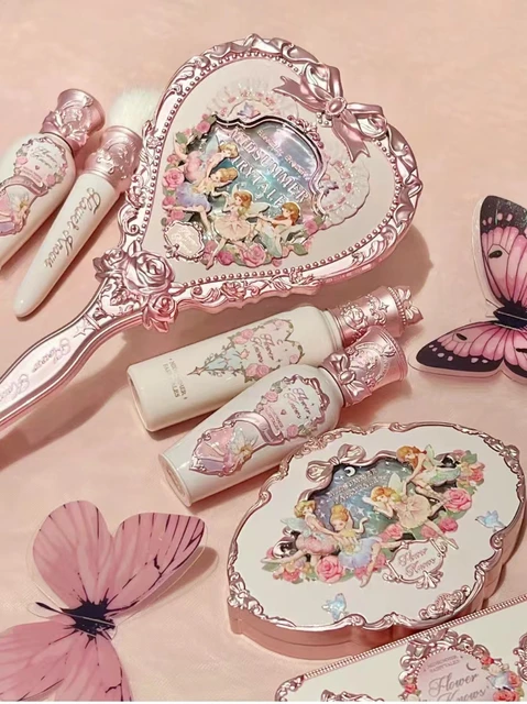 杖　鏡　お箸　コンパクトミラー　ネイルケアセット　薔薇　手描き　トールペイント 杖 鏡 お箸 コンパクトミラー ネイルケアセット 薔薇 手描き