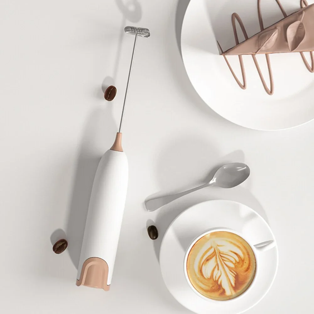Electric Egg Beater Milk Frother Egg String Whisk Mixer Hand for Coffee Cappuccino Latte Creamer Frothy Blend Whisk Egg Beater 2