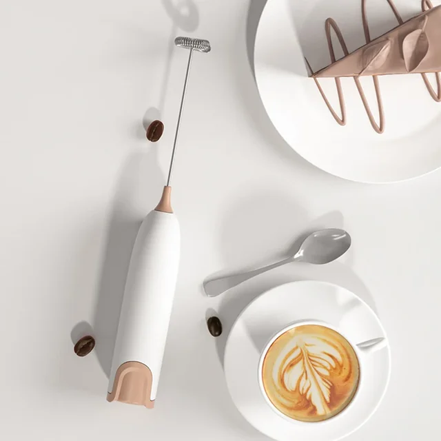Frullino per le uova elettrico montalatte frusta per uova frusta a mano per caffè Cappuccino Latte crema miscela schiumosa frusta frullino per le uova 2