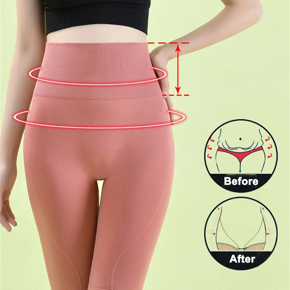 Sports Pants Fitness Yoga Shorts Women Body Sculpting Belly Pants Tight Breathable Quick-drying Compression Shorts Sports Shorts Yoga Shorts