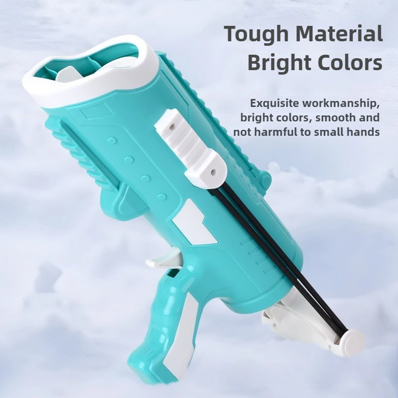 Snowball Launcher Gun Toy Kid Clamp Snow Ball Grasping Clamps Tool Cartoon Toy Winter Outdoor Interaction Game Sports 2
