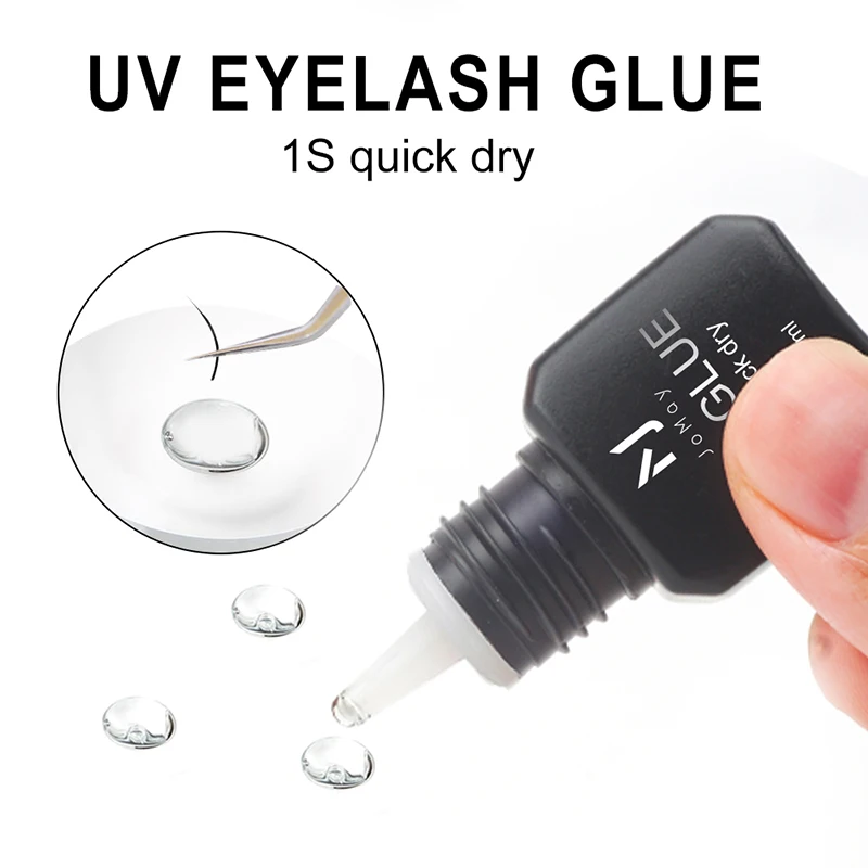 JOMAY UV GLUE Adhesive For Eyelash Extensions 0.1S Fast Drying Strong False Eye Lash Extension Glue Long Lasting UV Eyelash Glue 3