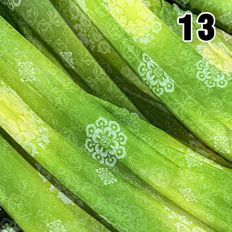 50x150cm Chiffon-Blumenstoff DIY Chinesischer Klassischer Hanfu-Kleiderstoff Pferdegesicht-Röcke Vorhänge Dekoration Nähzubehör – Detail 3
