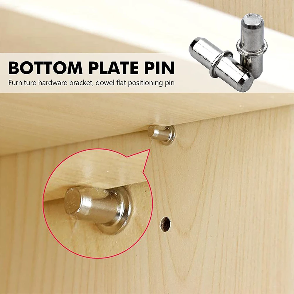 50pcs Shelf Support Pegs Pins Cabinet Closet Wardrobe Fixing Bracket Plate Holder Furniture Laminate Support Studs Hardware