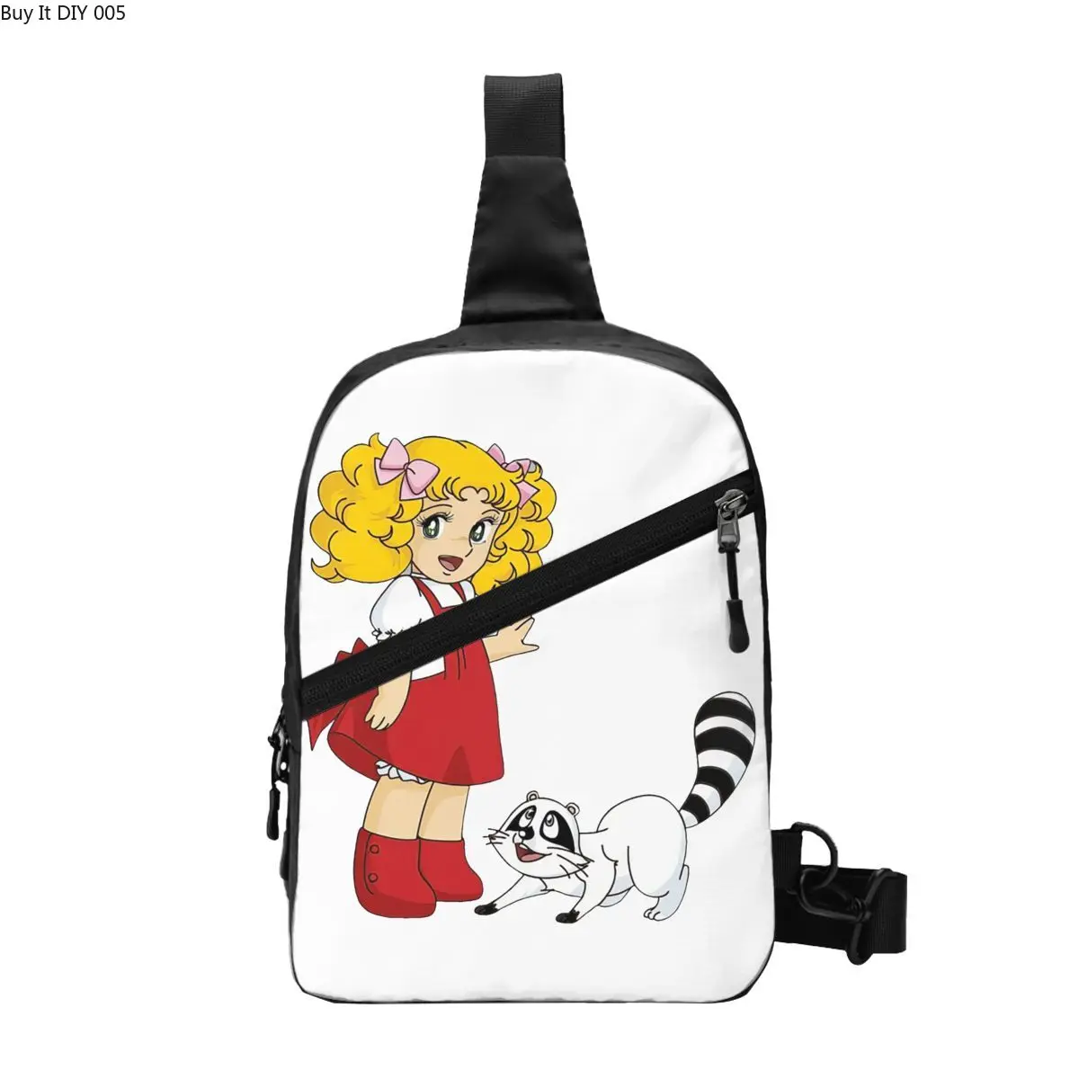 

Candy Candy Snow Capucin Crossbody Sling Backpack Men Custom Shoulder Chest Bag for Traveling Daypack