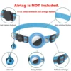 Anti-Lost Cat Collar for Airtag GPS Tracker Protective Case With Bell Reflective Cats Necklace Kitten Accesories Pet Products 2