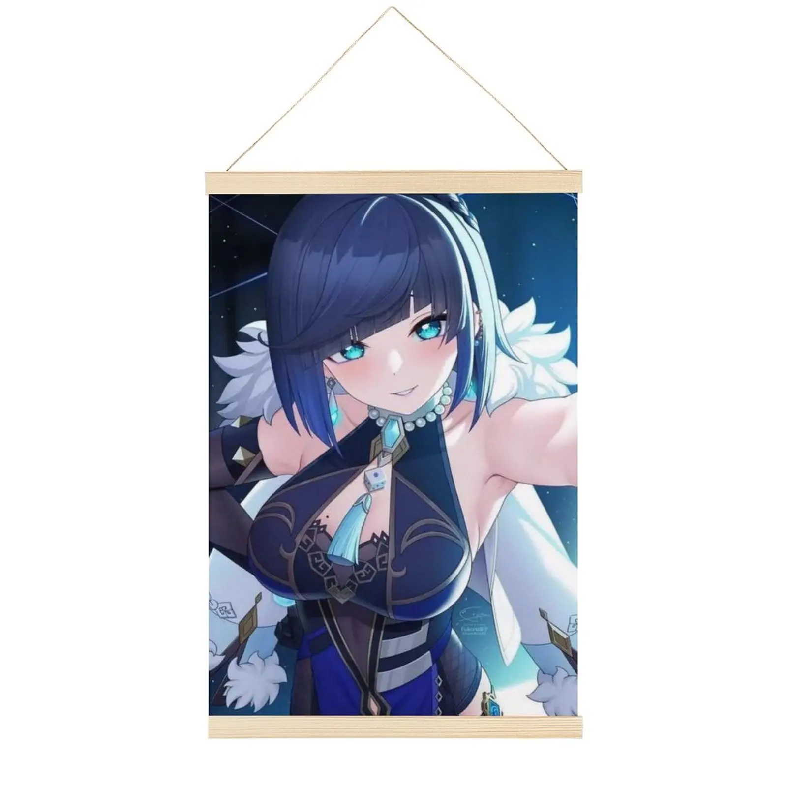 

Yelan Canvas Hanging Picture Japanese Anime Painting Home Decor Wall Scroll Posters