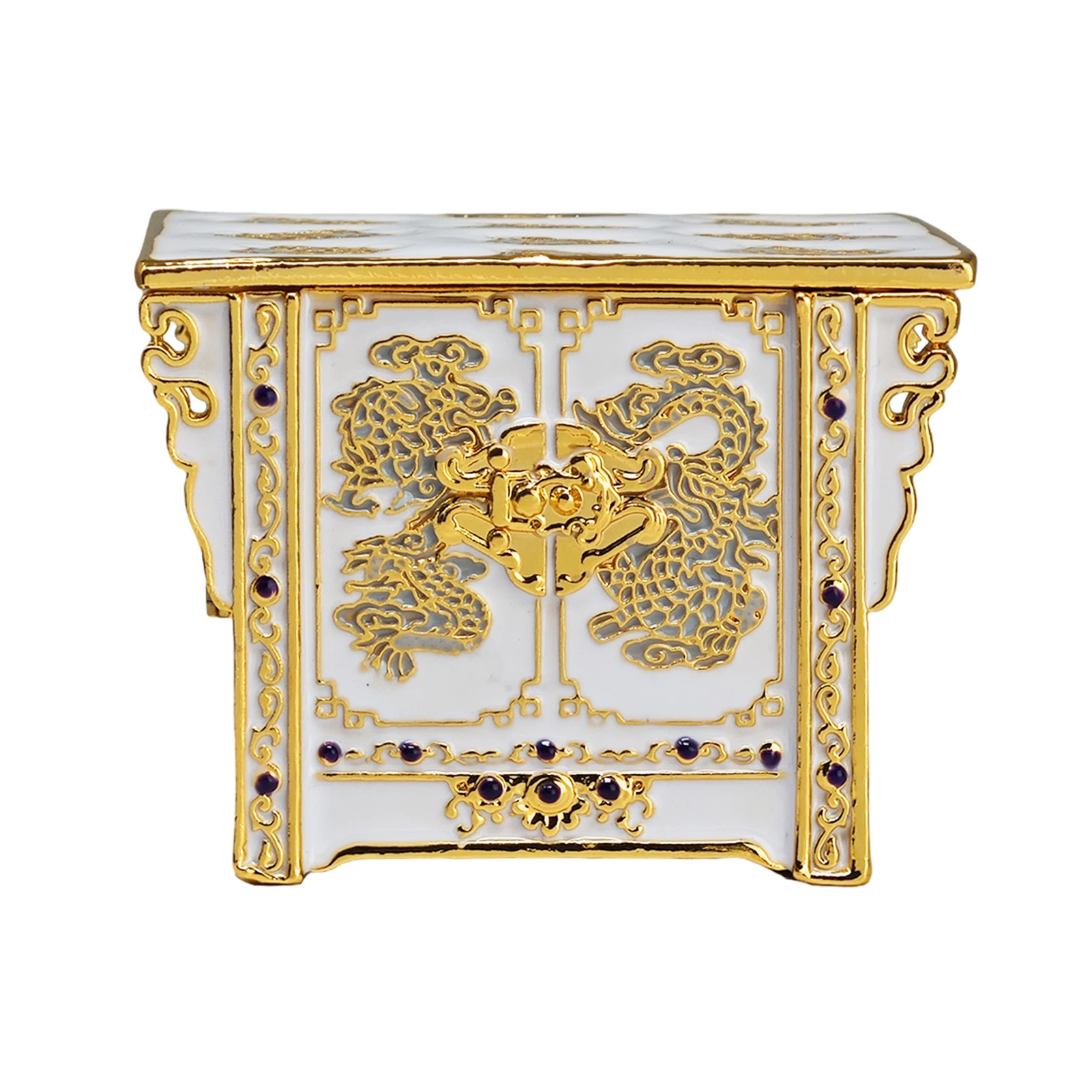 Feng Shui Treasure Chest With Double Dragon Wealth and Good Luck Talisman 6