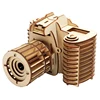 Creative 3D Wooden Assembly Model Puzzle Retro Phonograph Telephone Camera DIY Kids Toys For Children Home Room Decoration 2