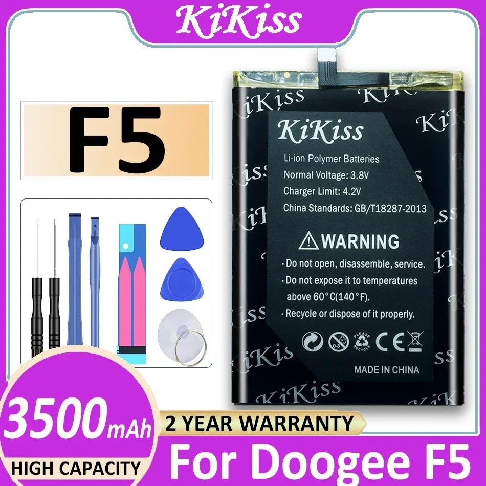 

3500mAh KiKiss бесплатный инструмент для Doogee F5 Мобильный телефон аккумулятор + номер отслеживания