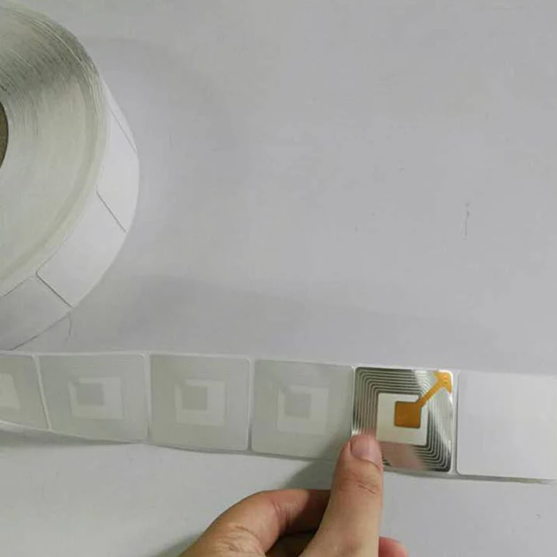 2000pcs RF 8.2Mhz EAS Soft Label Blank 4x4cm rf Anti Theft Sticker Supermarket Retail Store Security Alarm Label