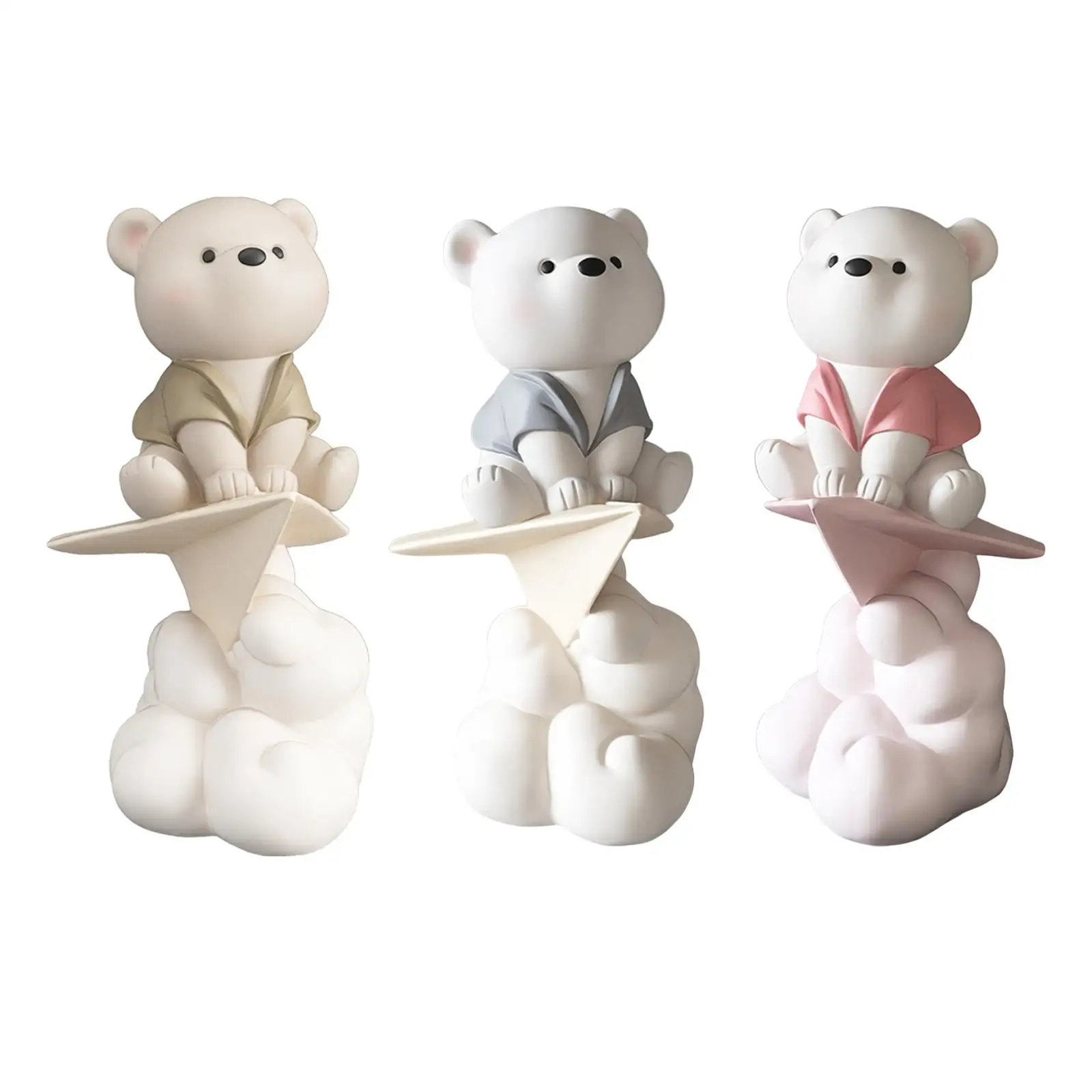 Adorable Bear Statue Ornament Table Versatile Collection Desktop Sculpture for Cabinets Bookshelf Entryway Bedroom Decoration Adorable Bear Statue Ornament Table Versatile Collection Desktop Sculpture for Cabinets Bookshelf Entryway Bedroom Decoration