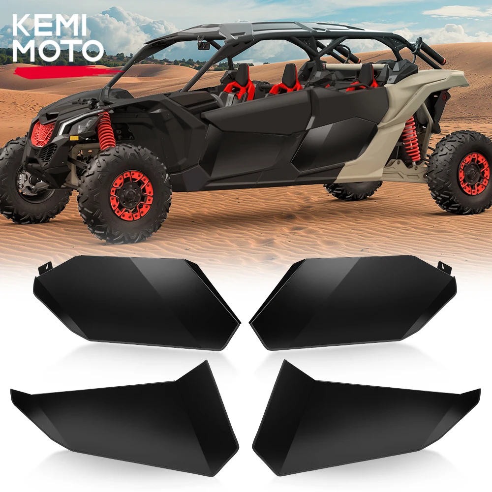 KEMIMOTO UTV Four Doors Lower Half Door Inserts Panels for Can Am Maverick X3 Max XRS XDS DS RS XMR 4x4 Turbo DPS 2017-2024