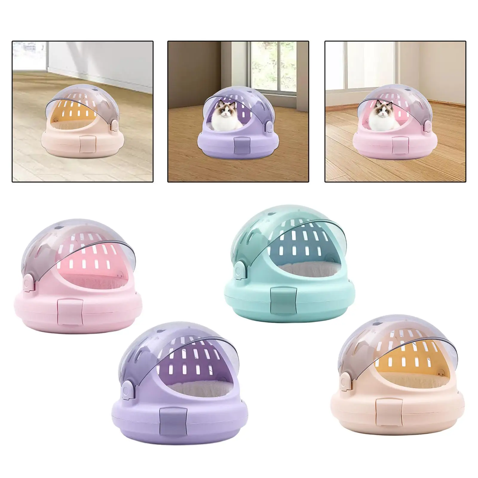 Cat Carrier Space Capsule Small Dog Carrier for Small Dogs Kitten Traveling