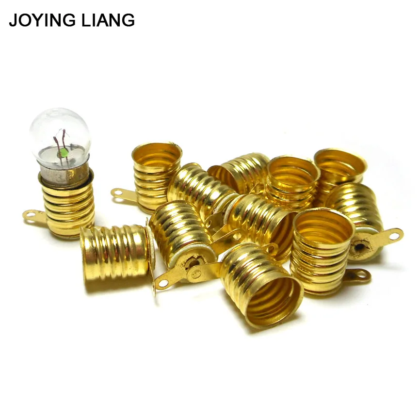 JOYING LIANG E10 Small Lamp Base Screw Type Student Physics Experiment Bulb Seat Old Falslight Lamp Holder 10pcs/lot