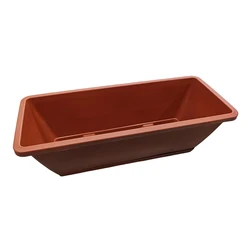 Indoor Self - Watering Planter with Absorbent Rope and Drainage Base - L (Red)