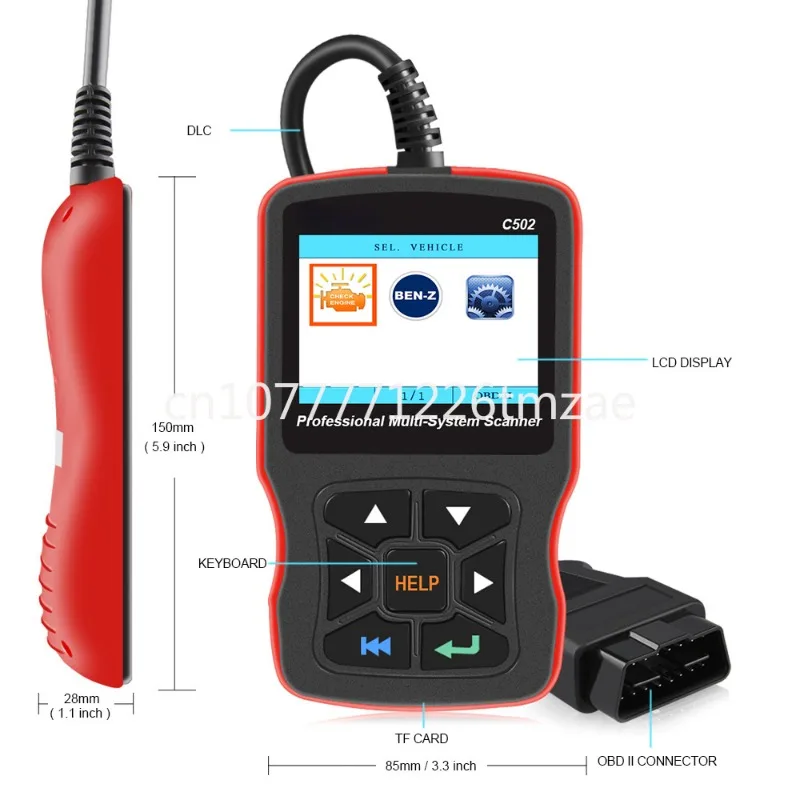 Онлайн-обновление Creator C502 Mercedes Benz OBD2 для Mercedes Benz инструмент диагностики неисправности автомобиля