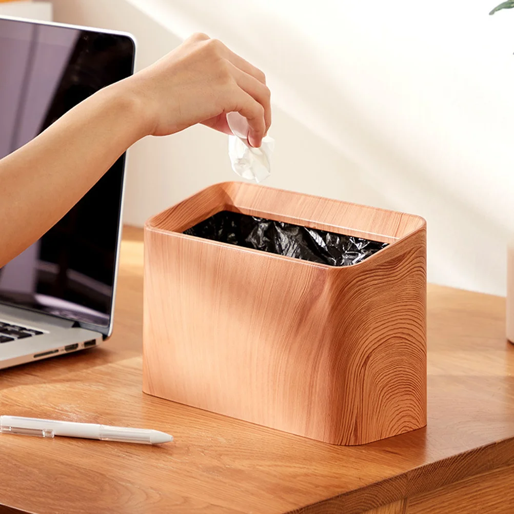 

Car Waste Paper Basket on Home Office Desk Trash Can Bedside Abs Desktop Small Garbage
