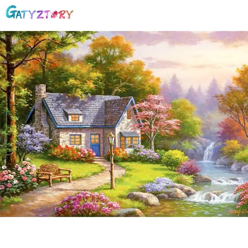 PhotoFull Drill Diamond Painting Landscape Diamond Embroidery 5D Landscape Mosaic Cross Stitch Needlework Creative Hob diamond painting