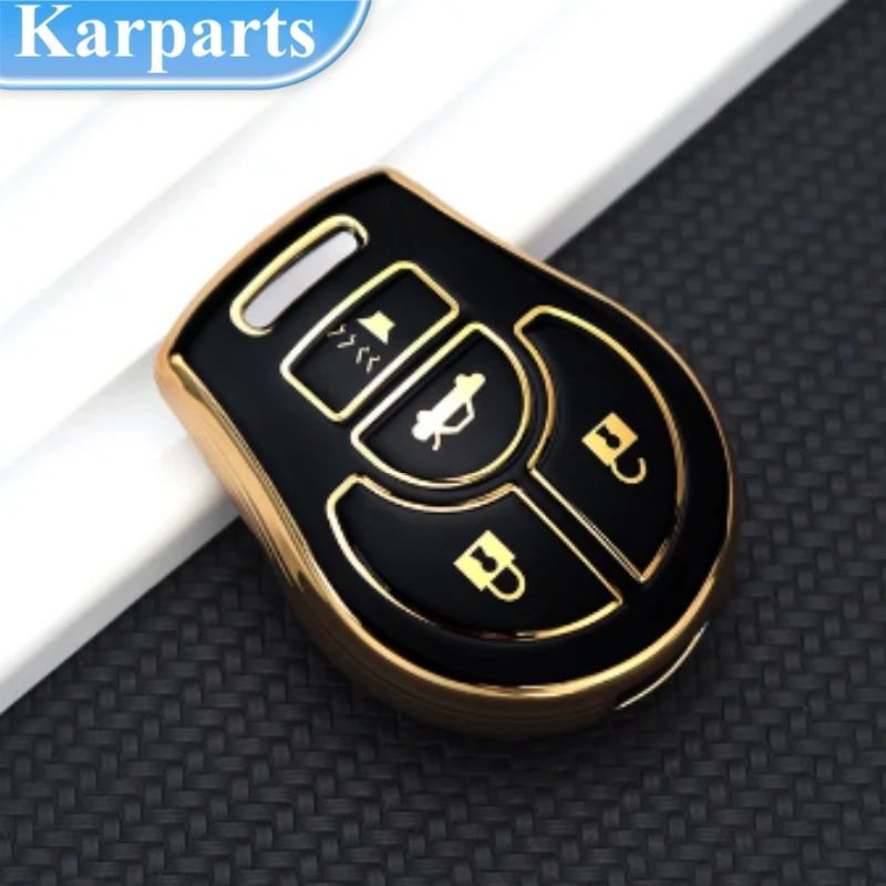 

For Nissan March Tiida Altima Armada Cube Juke Maxima Pathfinder Rogue Sentra Versa TPU 2 3 4 Buttons Remote Key Case Cover