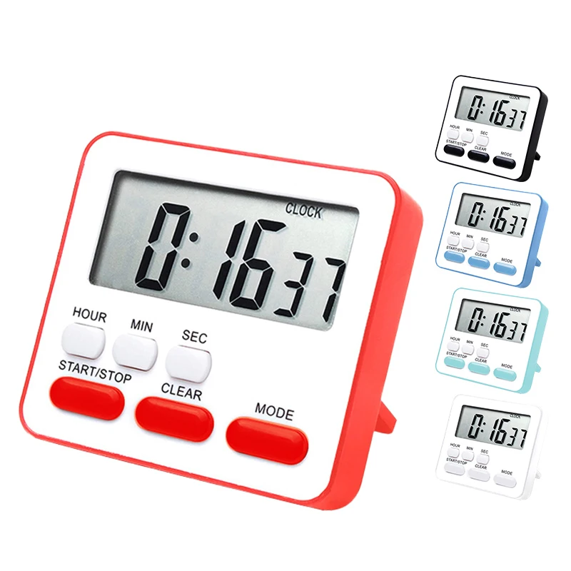 Classroom Timers for Teachers Kids Large Magnetic Digital Timer Digital  Kitchen Timer with Mute/Loud Alarm Switch ON/Off Switch, 24 Hour Clock &  Alarm