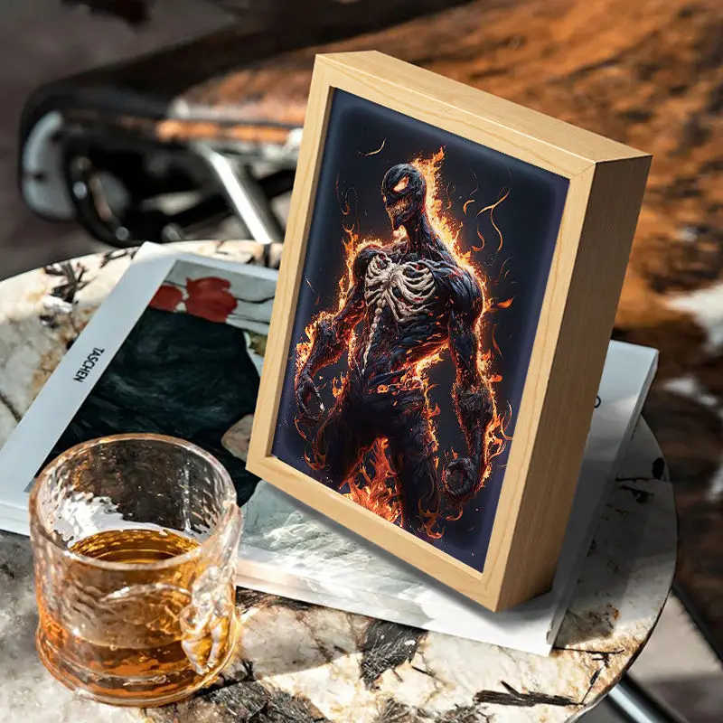 Marvel Venom LED Night Light Wall Decoration Painting Cartoon