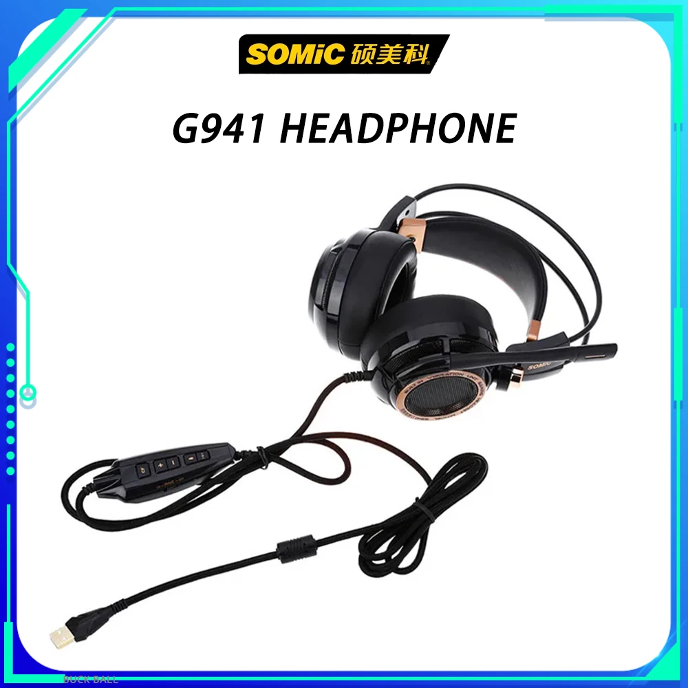 

Somic G941 Anc Gaming Wired Headphone Microphone Headset Active Noise Reduction 7.1 Vibration Stereo Sound Recognition Man Gifts