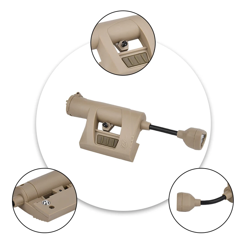 ウエポンライト WADSN多機能LEDライト 赤点灯 ウエポンライト WADSN多機能LEDライト 赤点灯