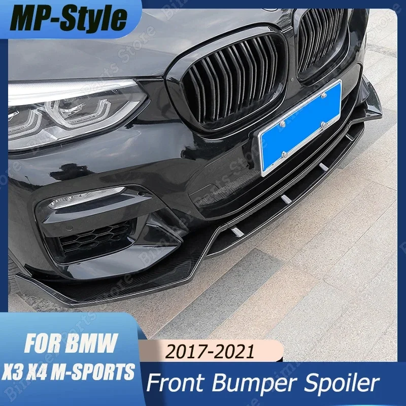 MP Style Car Front Bumper Splitter Lip Body Kit For BMW X3 X4 M40 M mp-style-car-front-bumper-splitter-lip-body-kit-for-bmw-x3-x4-m40-m