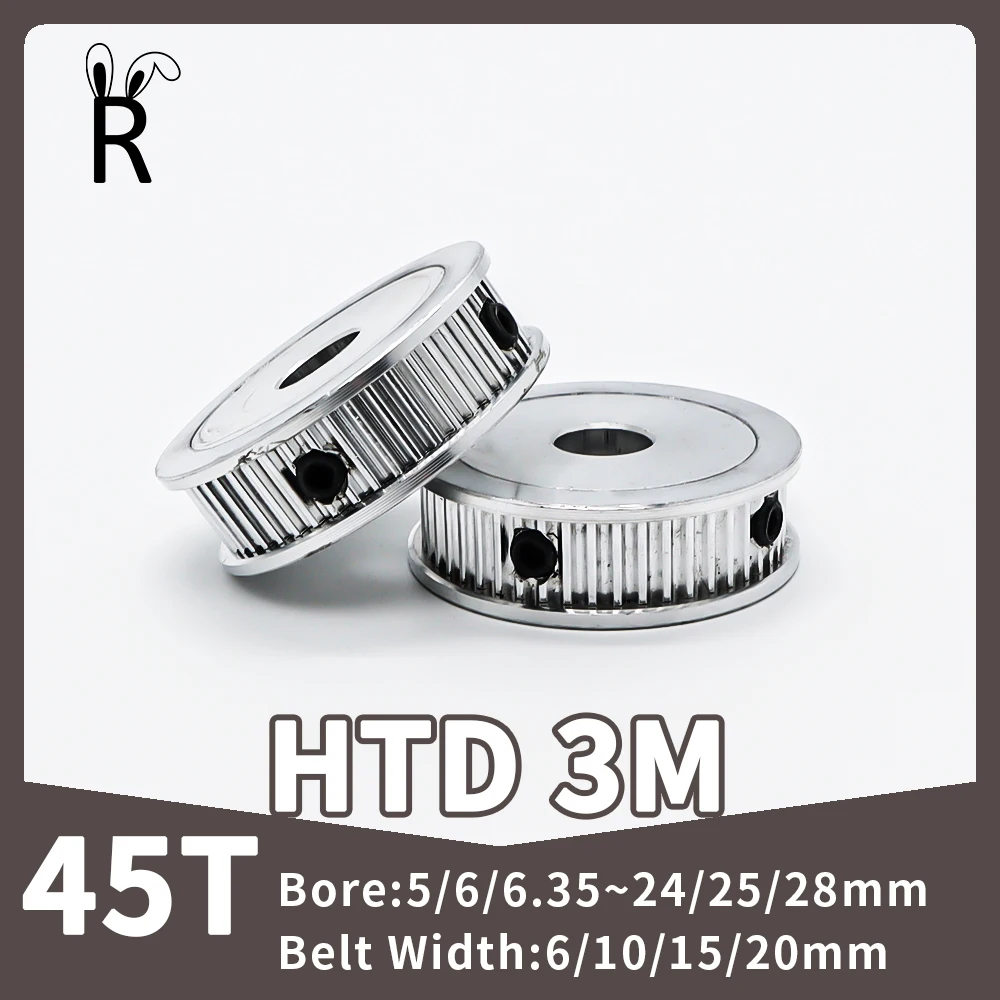 Htd Synchronous Belt Pulley 45 Dentes 3m Timing Wheel Belt Largura 10 mm 15 mm 20 mm mm mm mm 24 mm 25 mm 28 Milímetros