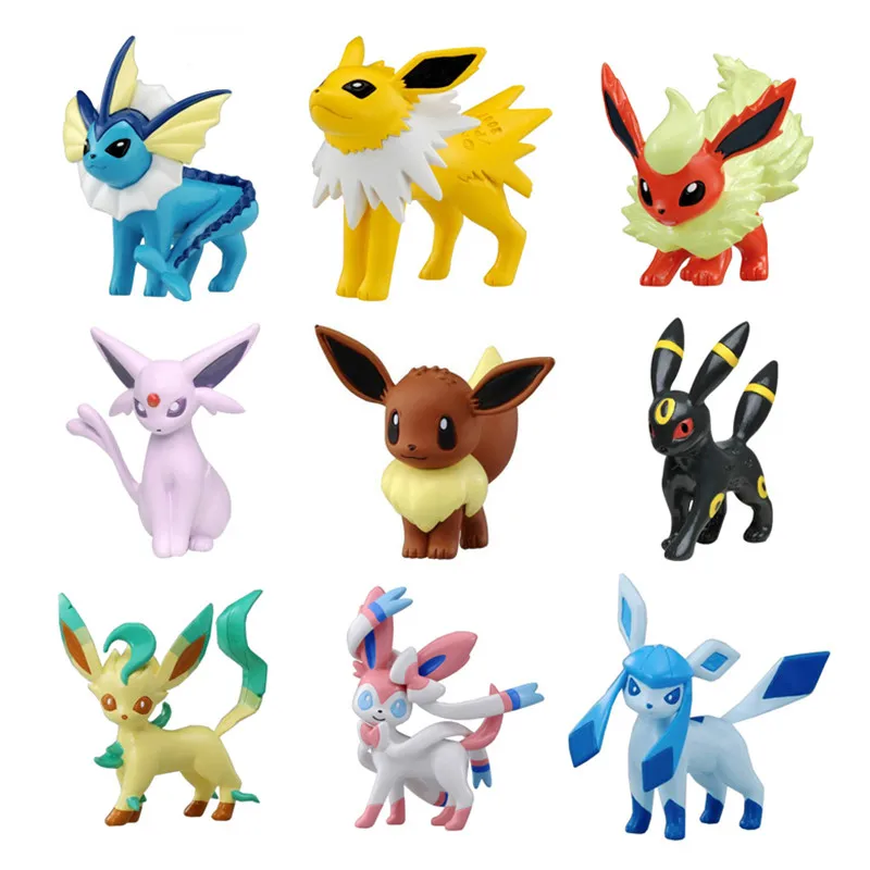 Original Tomy Pokemon Eevee Evolutions Figures Toy Special Collection -  AliExpress