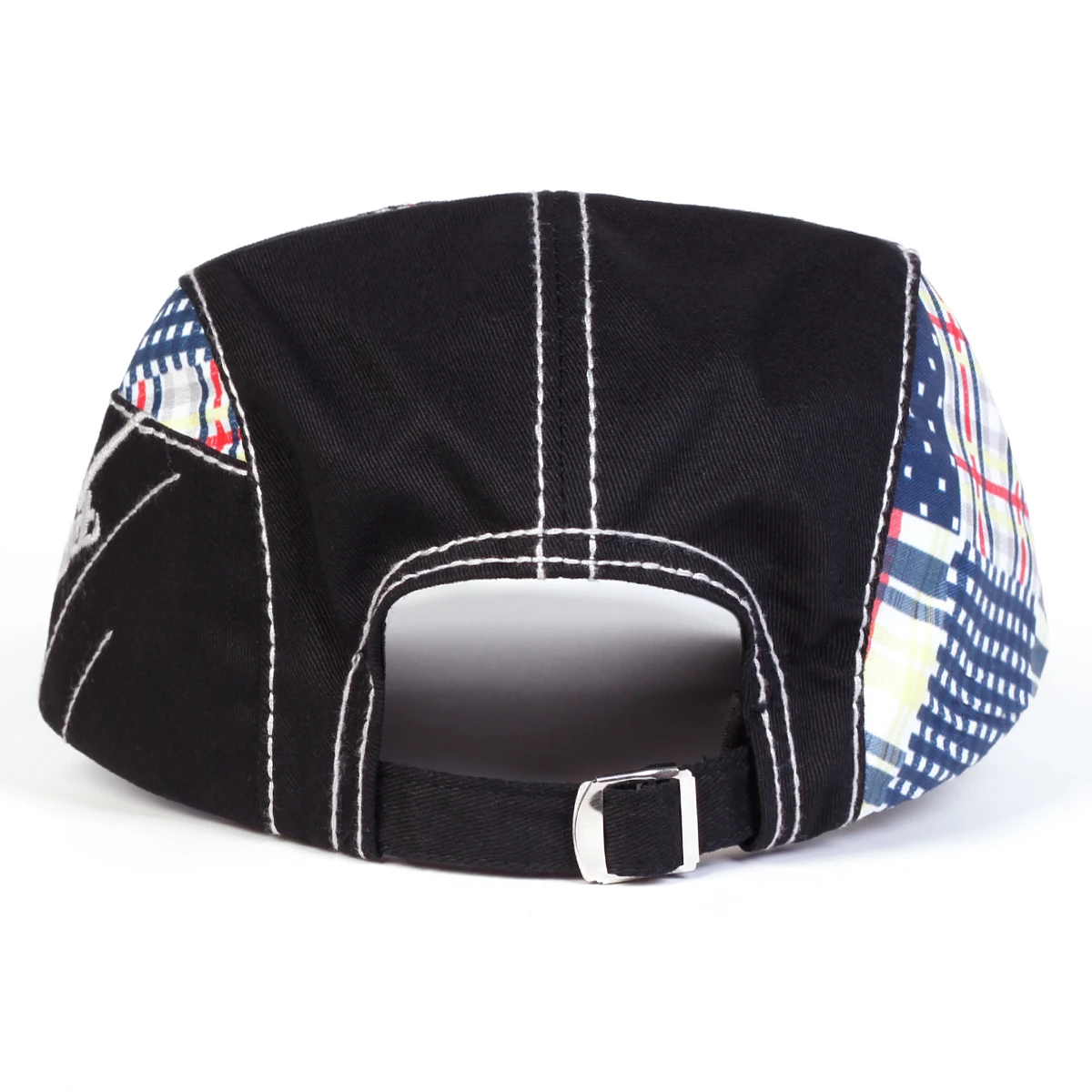 Unisex Bunte Stoff-Spleißmützen Britische Malermützen Frühling Herbst Achteckige Kappe Hip-Hop Baskenmützen – Detail 4
