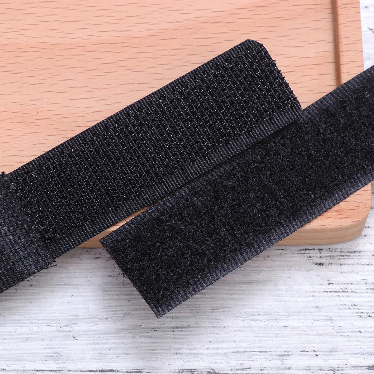 10개 2X18Cm 검정색 재사용 가능 케이블 스트랩 후크 루프 고정 타이 와이어 코드 정리 세트 케이블 타이 재사용 가능 고정 장치