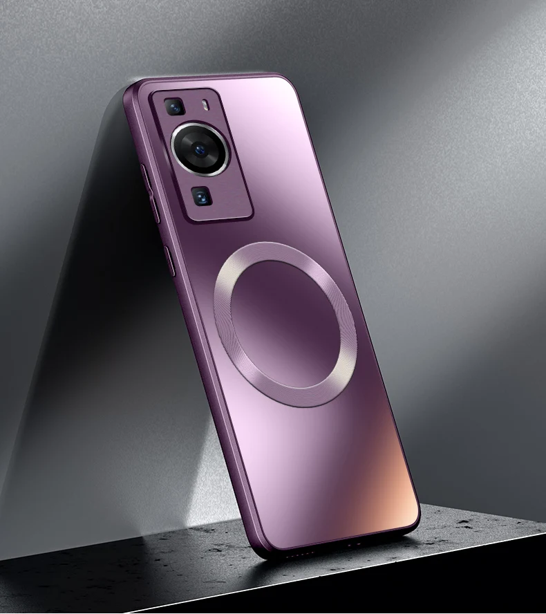 Sleek Magnetic Wireless Charging Protective Case - Hard Matte Finish
