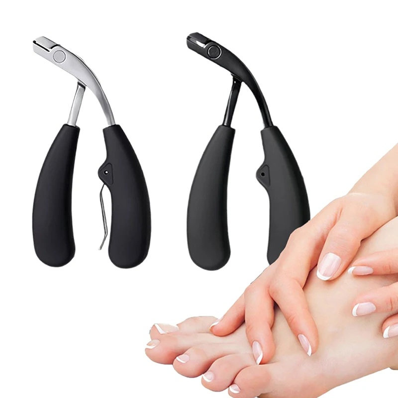 1pc Heavy Duty Curved Head Nail Clippers Large Opening Anti-Splash Storage Toenail Scissors for Elderly Thick Nails