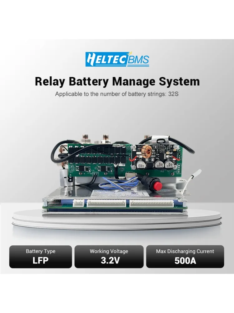 102.4V 350A 500A Relay bms 32s lifepo4 2000A 5000A Peak Battery protection board