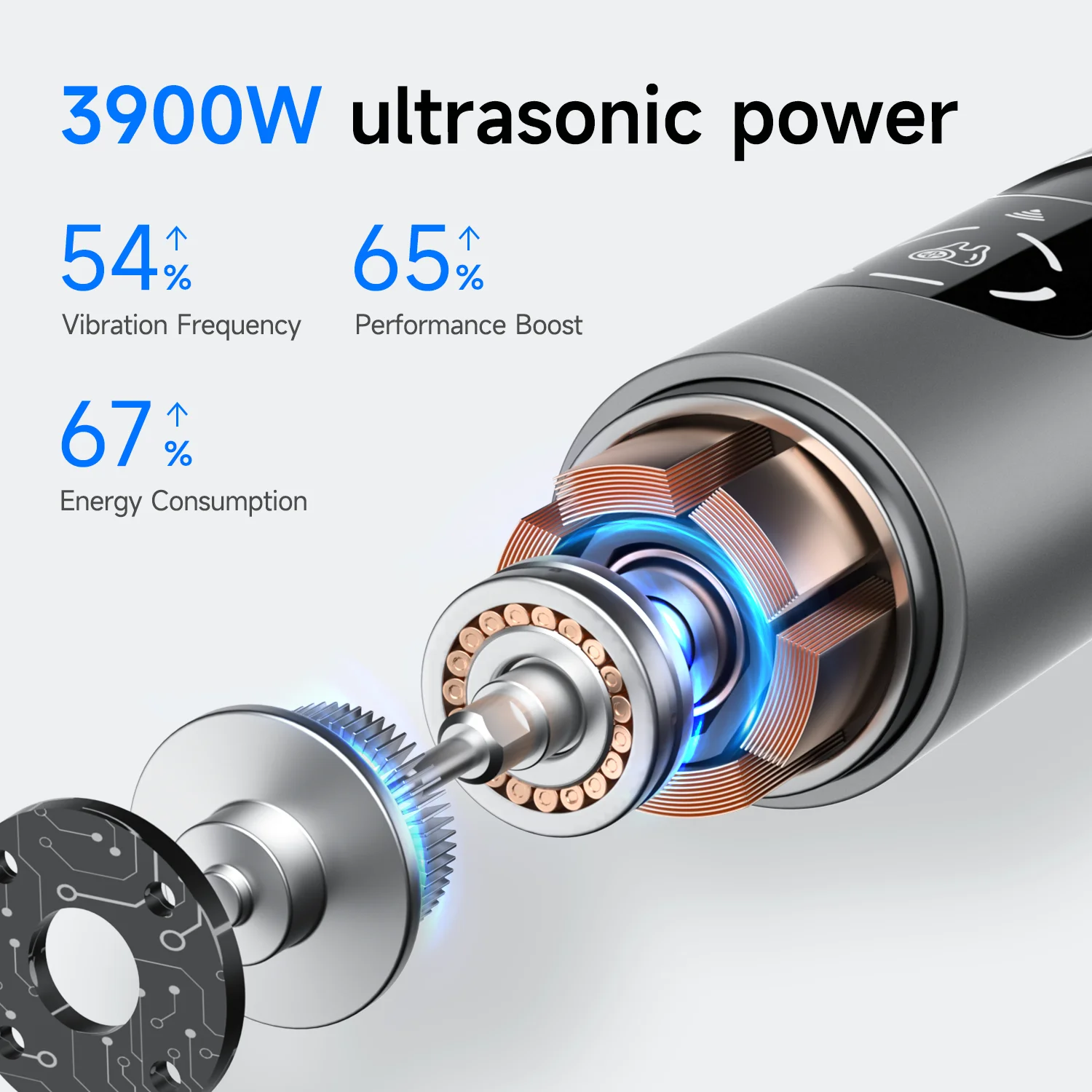 Visible Ultrasonic Dental Scaler Tartar Remover 5 modes with LED Light Household Teeth Cleaning Tools Dental Cleaner Oral Care 5