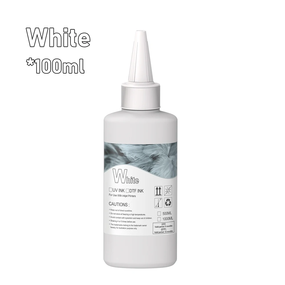 6*100ML DTF Ink Direct to Transfer Film Ink For all DTF Printer For Epson L1800 L800 L805 I3200 R1390 XP600 TX800 PET Film