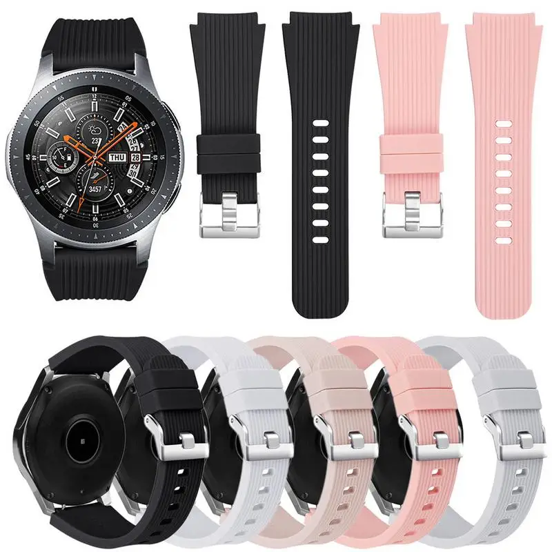 46MM 22MM Silicone Strap Sport Watch Band Wrist Strap ForSamsungs Watch